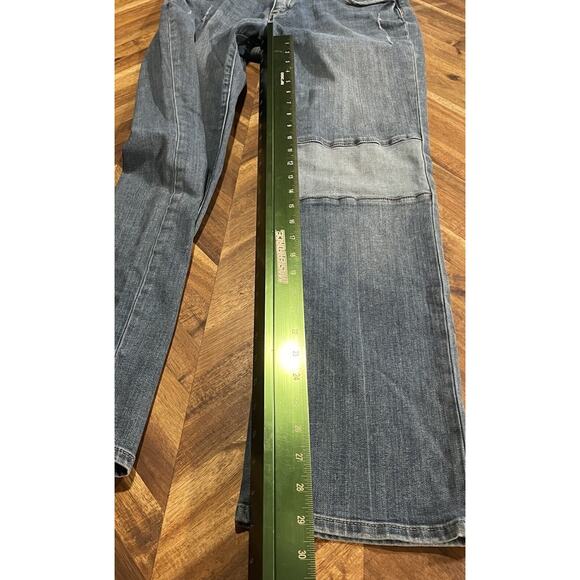 Sundance‎ Jeans Patchwork Denim Floral Tapestry Accents Womens 28 Hippie - Picture 7 of 9